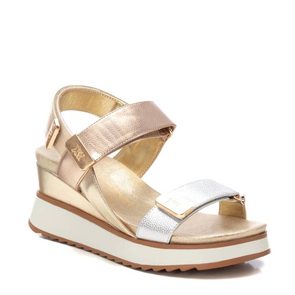 NEW XTI women's open sandals in gold